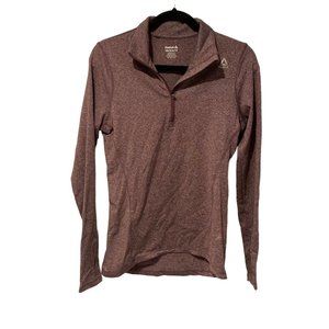 Reebok maroon/purple long sleeve pull over athletic thumb hole size XS